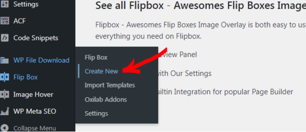 Flipbox Menu