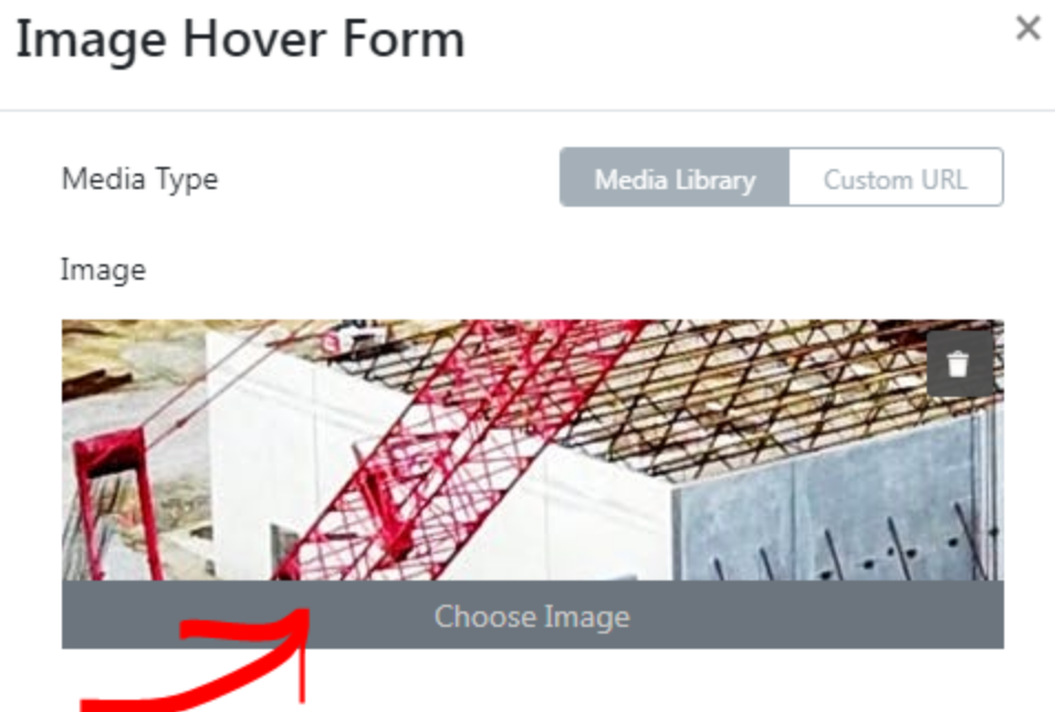 Image Hover Form