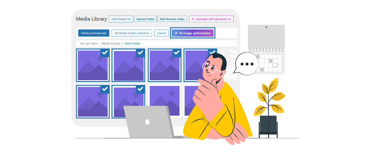 如何使用 WP Media Folder AI批量处理现有媒体库（无需手动操作）