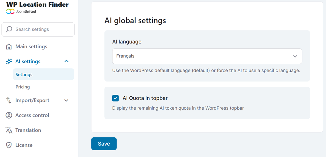 Configurações Globais de IA - Como a IA Pode Melhorar a Experiência de Mapas Locais para Usuários do WordPress