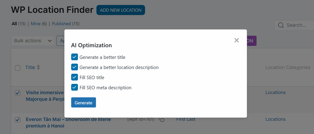 Otimização de IA em Lote - Como a IA Pode Melhorar a Experiência de Mapas Locais para Usuários do WordPress