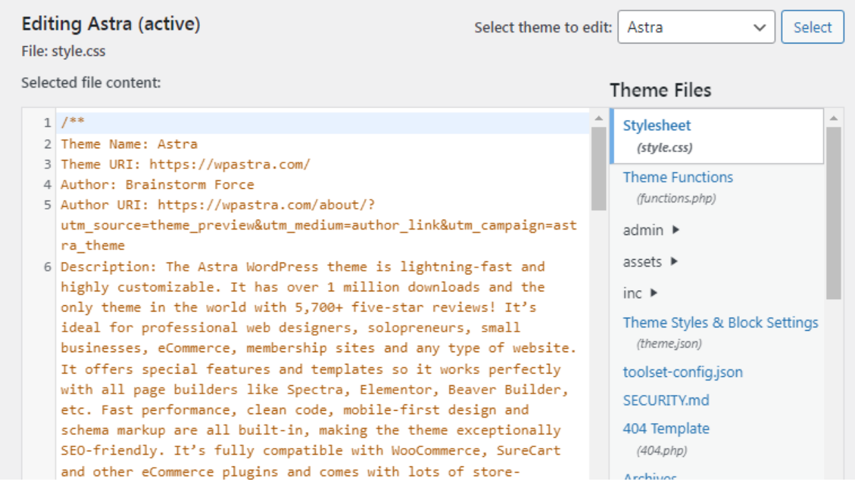 Редактор теми