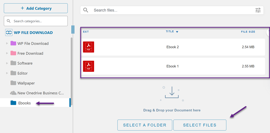 Upload File - Selling & Managing Cloud-Based WooCommerce Digital Products with WP File Download