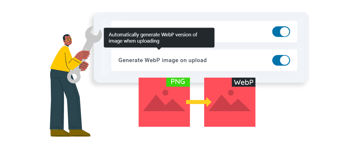 如何在 WP Media Folder 中结合 WebP 自动转换和 AI 元数据生成，以实现最佳性能和 SEO 效果