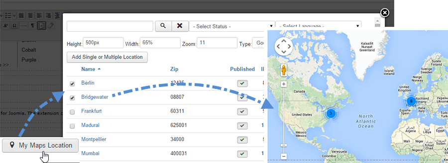 flexible map editor