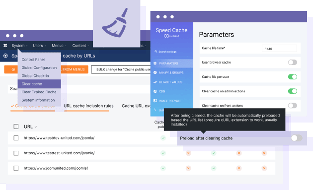 Limpar todo o cache e regenerá-lo automaticamente