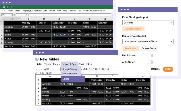 Synchronisation WordPress Excel und Office365