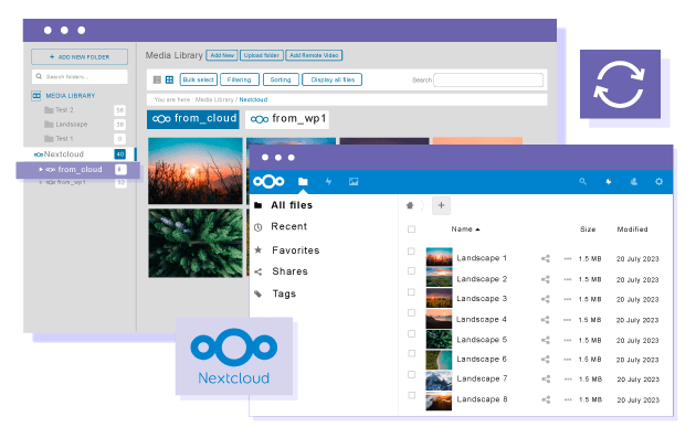 Sincronizare Nextcloud cu WordPress și WordPress cu Nextcloud