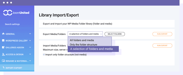 Exporteer en importeer uw mediabibliotheek