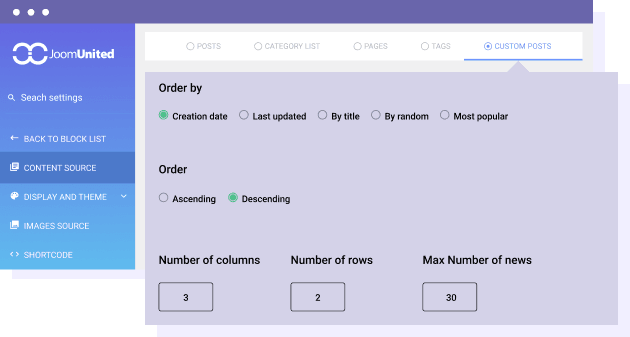 Blok posting terbaru WordPress dengan filter lanjutan