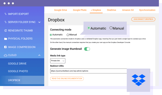 Hur man enkelt ansluter Dropbox till mediebiblioteket?