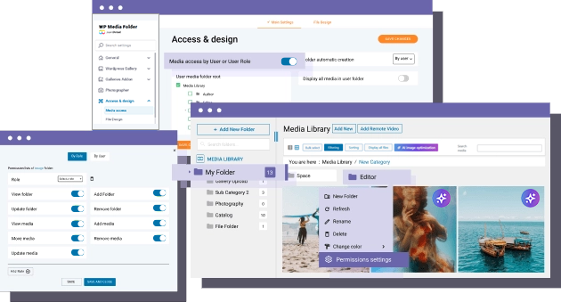 تقييد الوصول إلى الوسائط لمحرري Elementor