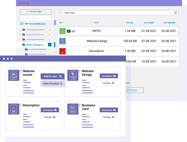 File Manager and WooCommerce Digital Products Perfect Integration