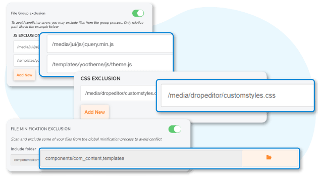 Custom resource exclusion