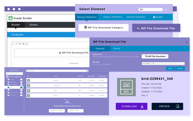 Pengelola File yang dapat Anda gunakan dengan Avada Live builder