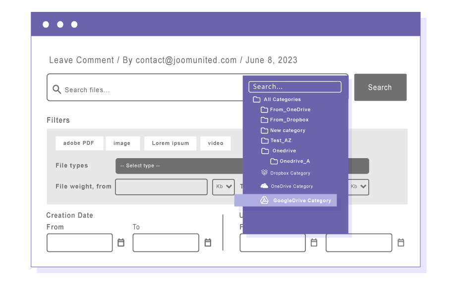 Gunakan mesin pencari unduhan file dengan Google Drive