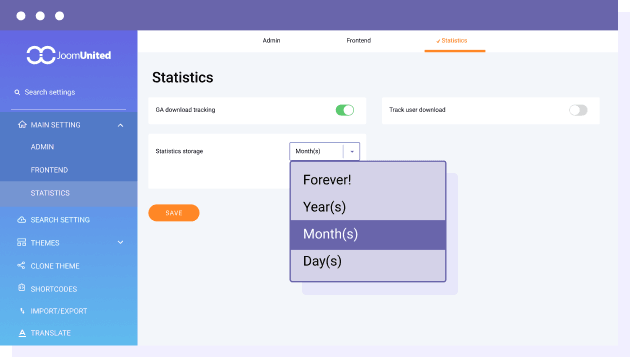 Cleanup your statistics database storage