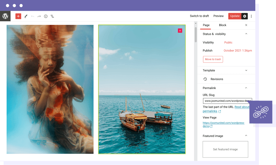 Dodaj niestandardowe łącza URL do obrazów w galerii folderów multimedialnych