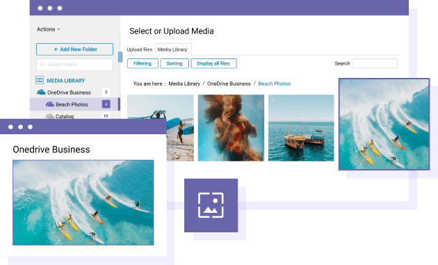 OneDrive Business Media Integration i WordPress-innehåll