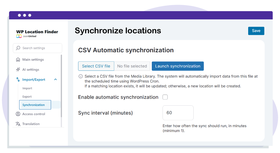 Effortless Location Management with Import & Export