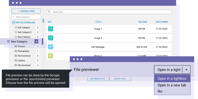 Vista previa de archivos para archivos en la nube