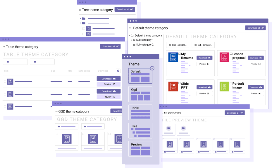 Dropfiles download manager themes