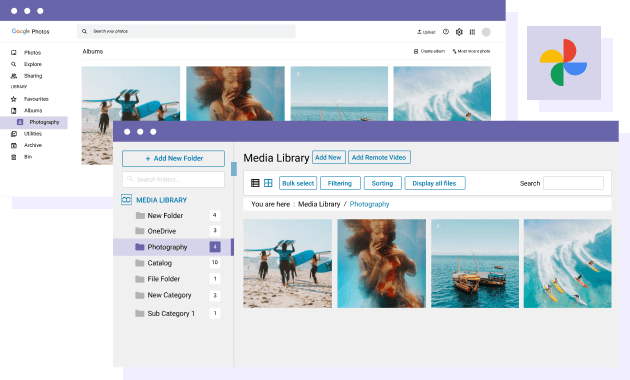 Impor album Foto Google sebagai folder media WordPress