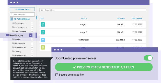 Batasi pratinjau dokumen berdasarkan format file