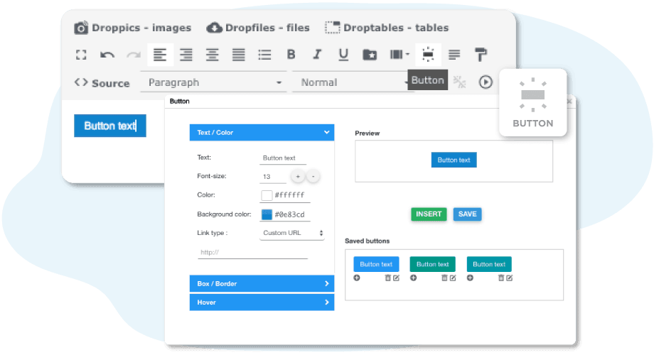 Buttons Manager: Create, Save and Use Custom Buttons