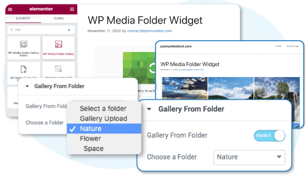 Create media gallery from folder in Elementor