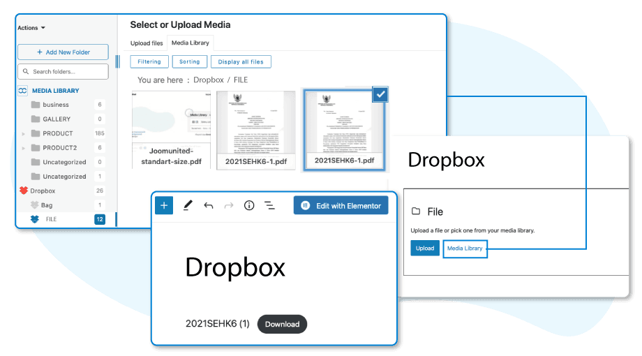 Integrer PDF fra Dropbox i dit WordPress-indhold