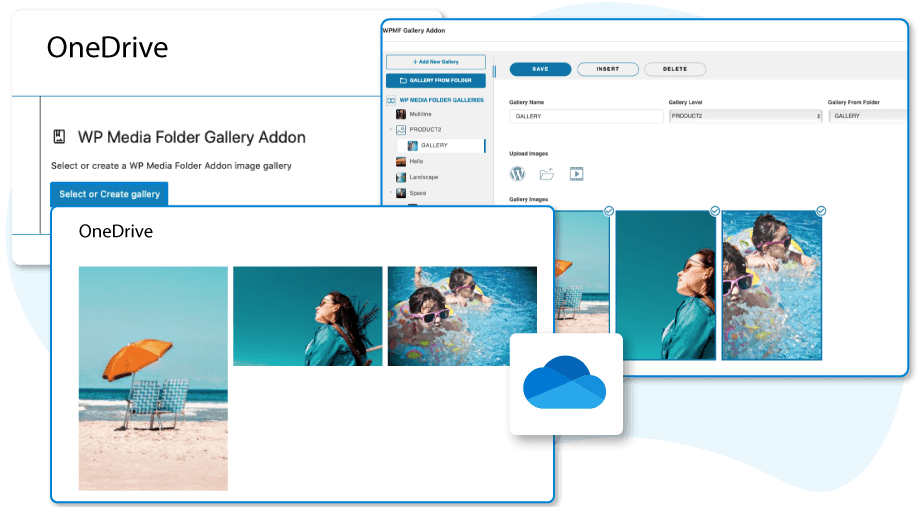 Use OneDrive Image to Create Galleries Including in Gutenberg