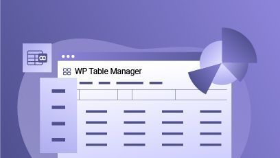 Table Manager-plugin for WordPress
