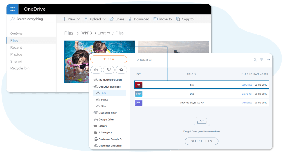 Sincronizar arquivos de OneDrive