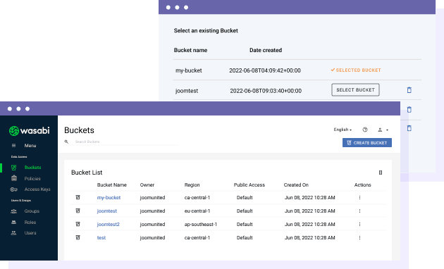 Administre sus cubos de Wasabi desde su biblioteca de medios de WordPress