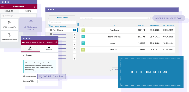 Télécharger et gérer des fichiers depuis le frontend avec Elementor