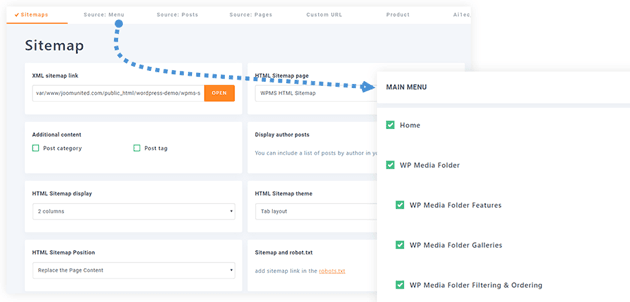 Webhelytérkép XML és HTML generátor WordPresshez