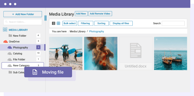 Sposta i file multimediali da WordPress a OneDrive Personal