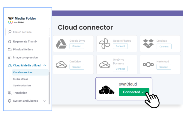 Connect WordPress with OwnCloud Instantly