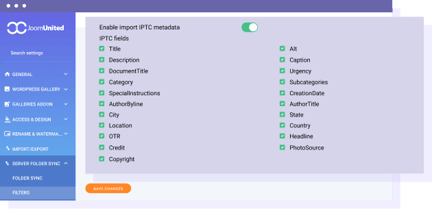 IPTC-metadata importeren