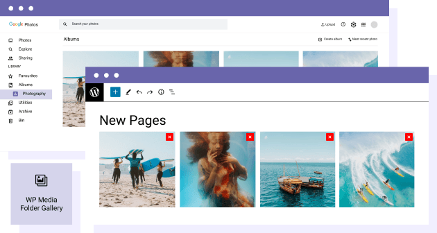 WordPress-galerijen maken van Google Foto&#39;s