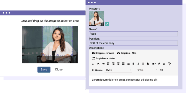 Organigramme et profils utilisateur faciles à gérer